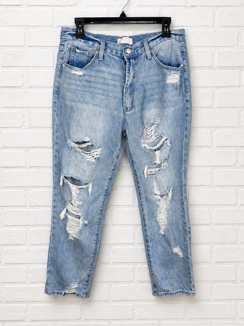 Petra153 STYLE# P214MXH-LI Distressed Ripped Jeans Button Fly Size 9/28